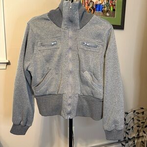 DOTS Gray Zip-Up Swacket